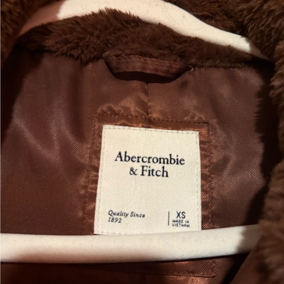 Abercrombie & Fitch Chocolate Brown Teddy Jacket - Picture 3 of 5